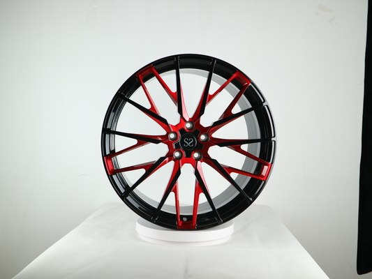 21 * 10 inç kademeli alev kırmızı dövme tekerlek jant Benz için tasarım cutomize