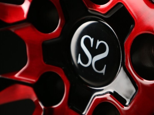 21 * 10 inç kademeli alev kırmızı dövme tekerlek jant Benz için tasarım cutomize