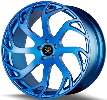 Ford 5x108 için 6061-T6 Alüminyum Alaşımlı Özel Mavi 20 Dövme Jant