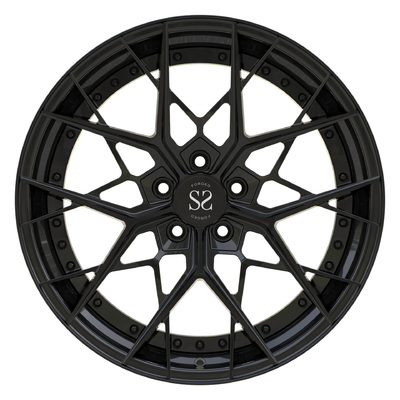 Merkez Namlu Dövme 2 Parça Tekerlekler Disk Mat Siyah RS3 Oto Araba Jantları