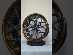 Yumuşatılmış Fıçı 2 Parça Kalıp Tekerlekler Fırçalı Disk 21 22 23 Inç Alüminyum Alaşımı