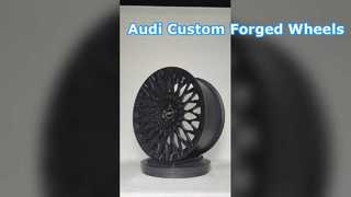 Audi için Çok Telli Saten Siyah 1-PC Dövme Jantlar 18",19",20",21",22" ve 23"