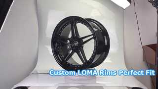Özel LOMA 2-PC Jantlar 21x9.0 ve 21x10.5 Saten Siyah