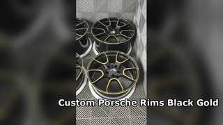 Porsche OEM Jantlar Siyah Altın 18~24 inç