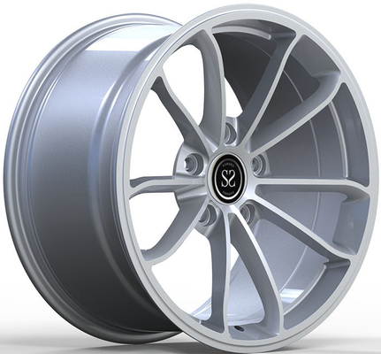 19x8.5 19x11 Gümüş 1 Parça Dövme Jant Monblock Alaşımlı Jant 5x130 Porsch 991 için