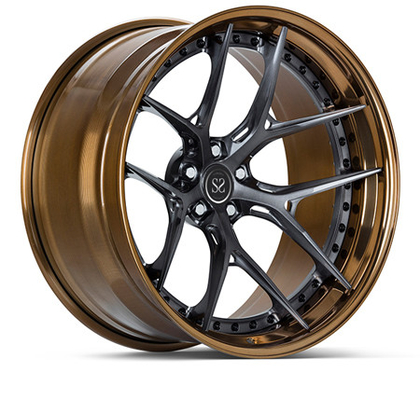 Cls 18 19 İnç için Bronz 3 PC Dövme Alüminyum Alaşımlı Jant Jantları