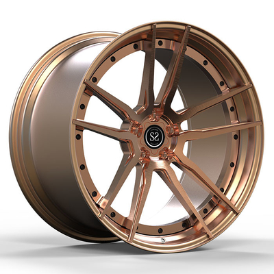 Bronz 2-PC Dövme Alaşım Jantlar 18 19 20 21 22 23 İnç Porsche 991 996 963 için