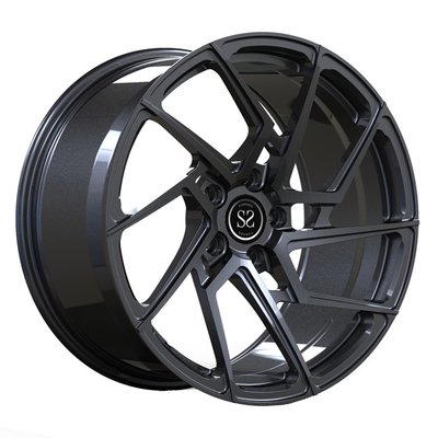 Audi S4 için Monoblok 1 Parça Dövme Tekerlekler 19 inç Döner Gri Spoke Diskler