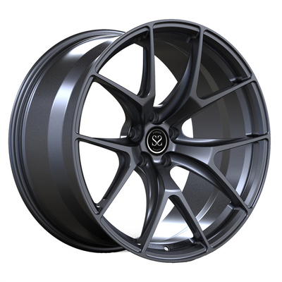 Audi S5 için Monoblok 1 Parça Dövme Jantlar 19 inç Koyu Gri Spoke Diskler
