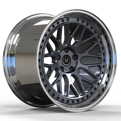 Kademeli 20 inç 20X9.5 20X10.5 Nissan GTR için Dövme 2 Parça Jantlar Kademeli Dudak
