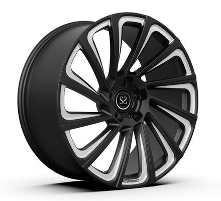 23 inç 23 X 11 Dövme Monoblok Jantlar Mat Siyah Öğütülmüş Mercedes Benz G Sınıfı Jantlar