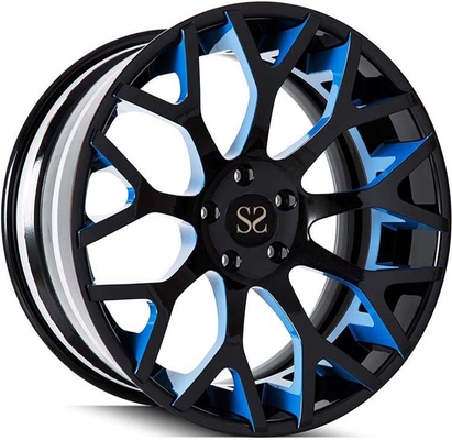 Mercedes Benz E200 için Parlak Siyah 3PC Dövme Alüminyum Alaşımlı Jantlar 19x9 ve 19x10.5