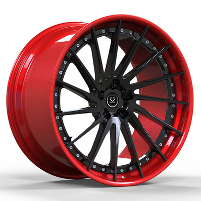Mustang GT500 Kırmızı Dövme 1-PC Alaşımlı Jantlar 6061-T6 Alüminyum Alaşımından Yapılmıştır