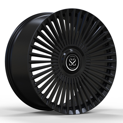 Özel 1PC Kalıp Alüminyum Alaşım Rims Rolls Royce Dawn 22x10.5 Parlak Siyah 5x120