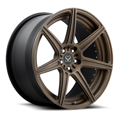Alüminyum alaşımı 2 parça dövme bronz tekerlekler Audi için Rs6 Rs7 Rims21 22 Inch 5x112