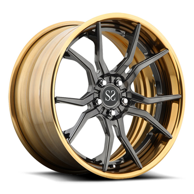 5x112 5x120 5x130 2 Parça Altın Halı Siyah Hatay Alloy 18 19 Porsche BMW Audi Benz için