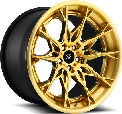 18 inç 2pc dövme alaşım tekerlekleri 5x100 5x105 5x112 5x120 Porsche Macan özel halkalar için