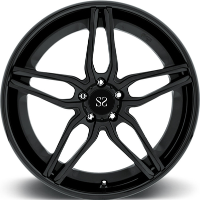 Black Spoke 1pc dövme alaşım tekerlekleri 18 19 20 21 22 inç PCD 5x120 Özel lüks halkalar