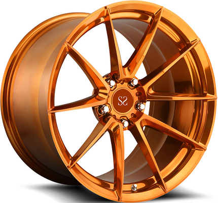 18 19 20 inç 1pc dövme alaşım tekerlekleri 5x112 5x120 turuncu makine yüzü özel halkalar