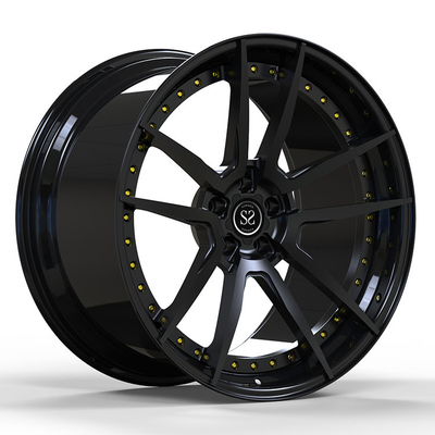 Staggered 20 21 Inch 2 Piece Forged Wheels Gloss Black Bmw 740 Le için