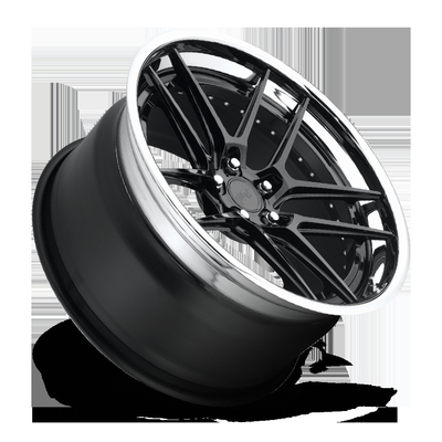 17 18 19 20 21 22 inç Siyah BMW 525i Tekerlekler için 3 PC Kalıp Alloy Özel Çemberler