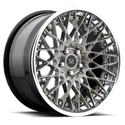2-PC 18 19 20 21 22 inç Audi S4 için cilalanmış felçler dövme alaşım özel tekerlekler