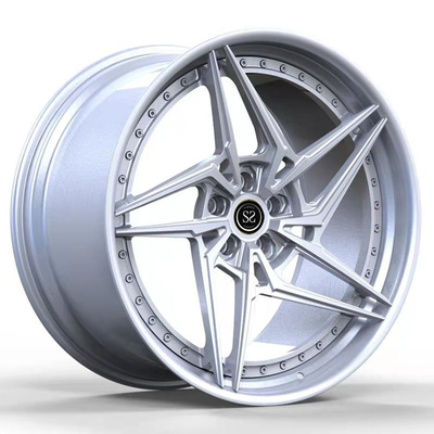 Özel 21x9 Gümüş 2 PC Audi Q7 için Alüminyum alaşımlı kırışıklıklar