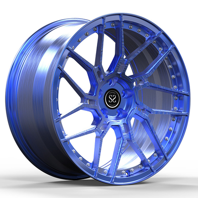 Audi E-Tron GT Araba Demiri 22x10/11.5 1-PC Özel Mavi Fırçalı