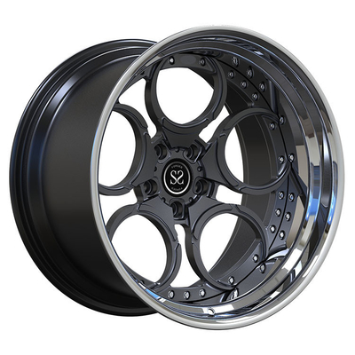 Nissan GTR Staggered 19 ve 20 inç 5x114.3 PCD Özel 2-PC dövme alaşım çerçeveleri