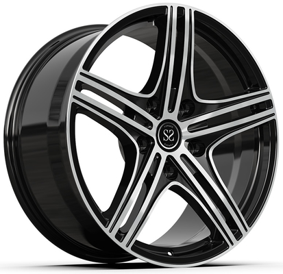 SLS AMG 1 parça dövme tekerlekleri özel parlaklık siyah cilalı yüz 20x10.5 ve 21x12
