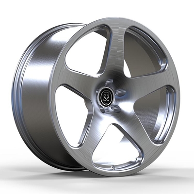 2016 VW Caddy için 19x8.5 açık fırçalanmış 1 parça dövme tekerlekleri