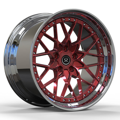 18x9.0 1993 Opel Calibra Turbo için özel 2 parçalı dövme tekerlekleri