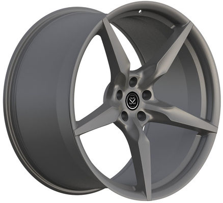 Ferrari 812 Satin Gri 1 Parça Kalıp Tekerlekler 20x10 ve 20x11.5 6061 T6 Alüminyum Alaşımında Etaplı Montaj