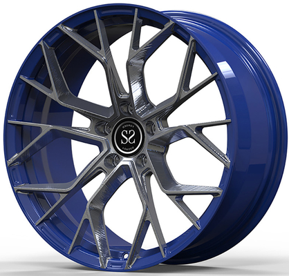 Özel Tek Parça Dövme Alüminyum Alaşımlı Jantlar BMW 760E 21” Parlak Tabanca Metal