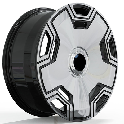 22x9.5 ET45/22x11.5 ET47 Mercedes-Benz GLS 600 Maybach için Siyah Mached Face Kalıp Çarklar