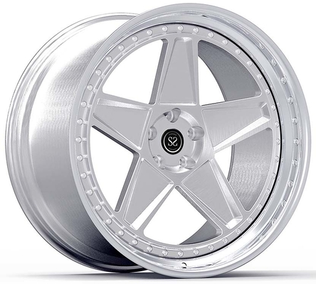 21x9ET32/22X12ET28/5x114.3/67.1 Ferrari F8 için fırçalanmış 3-PC halkalar
