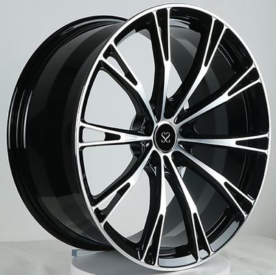 Audi allroad C7 Kalıp Tekerlekler 20x9.0/ET32/21/5x112/66.6 Parlak Siyah İşlenmiş Yüz