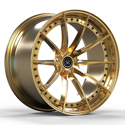 Audi RS8 için 5x112 Velgler Parlak Siyah 2 PC Kalıp Alüminyum Alaşım Velgler 19 ve 20 inç