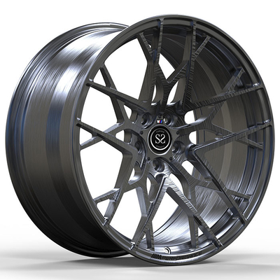 21x9.5 ET27/21x10 ET165x112/66.6 1pc Ford Çarkları Mercedes Benz GLC 6.3 AMG 2025 için siyah fırçalandı