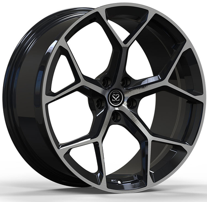 10x19ET20/11.5x19ET30/5-120/72.56 BMW M3 E92 için dövme tekerlekler parlak siyah makineli yüz