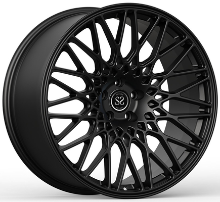 21x10ET15/21x11ET20/5x112/66.6 Bmw M5 F90 için saten siyah dövme tekerlekleri