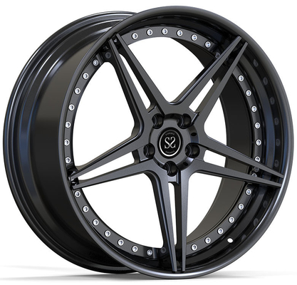 22x10.5ET20/5x112/66.5 Satin Siyah Özel Çemberler Audi RS6 4G 2016 için