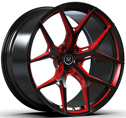 Özel Parlak Siyah Dövme Monoblok Jantlar Alfa Romeo Giulia 20x9.5 20x11 5x110 Cıvata Deseni