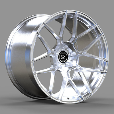 Porsche 996 Turbo Clear 1-PC fırçalı 18x9 ve 18x12 dövme tekerlekleri
