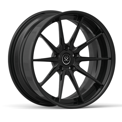18x9 ve 18x10 Saten Siyah Özel 2 Parçalı Jantlar Çap 17/18/19/20/21/22/23/24 Ford Mustang Shelby GT500 Eleanor 1968 için