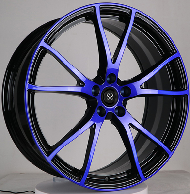 Tesla Model 3  Goss Siyah ve Mavi Yüz 20x9.0 ve 20x10 1-PC Dövme Jantlar