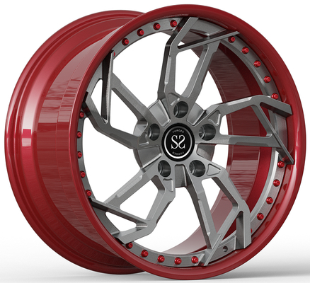 20x9.5 ve 21x12 Porsche Carrera 992 için özel 2-PC dövme halkalar