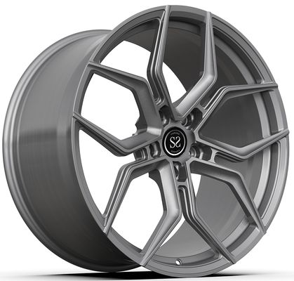 21x9.5ET46/21x11ET58 5x130/71.6 Gri Özel 1 Parça Dövme Jantlar PORSCHE CAYENNE için