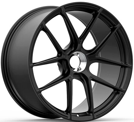 Corvette C8 2021 için Kademeli 20 ve 21 inç Saten Siyah Özel 1 PC Dövme Jantlar