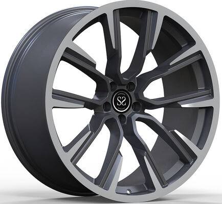 22x10 ET18 Gun Metal Machined Face 1 Piece Forged Wheels Monoblock Alloy